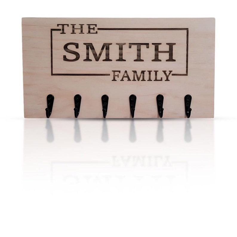 Personalized Wooden Key Holder for Wall Wood Key Organizer Etsy