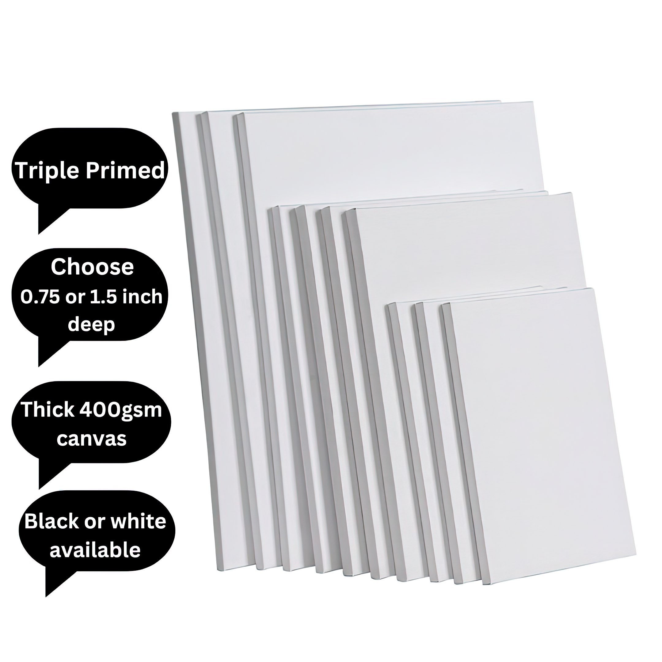 Paint Canvases For Painting Blank Black Canvas Bulk - Temu