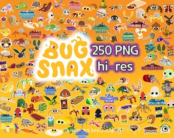 BUGS PNG Character Clipart high-resolution Banopper Spuddy Scoopy Banoopy Chippy Kweeble Snaxburg Grumpuses Bunger Strabby Snack Food Insect