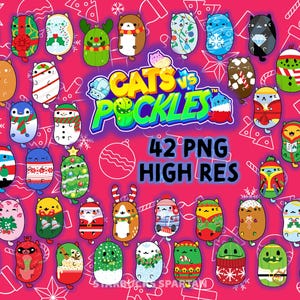 Holiday Collectors Series Beans Cats Pickles PNG Clipart Fur-osty Papai Noel Elfis St Picklaus Wrappers Santa Paws Waddles Cat-inal Brrrrr