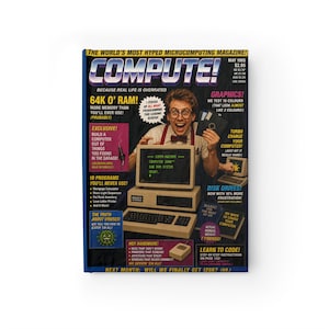 Für Studenten | Computerfreaks | Retro-Computermagazin | Notizbuch im Vintage-Stil der 80er Jahre