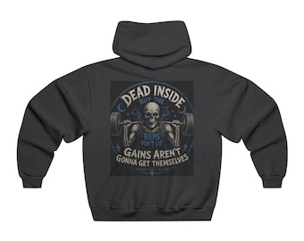 Gym Gear But the Reps Dont Lie skull barbell Hoodie | Gym Motivation Sweatshirt Weightlifting