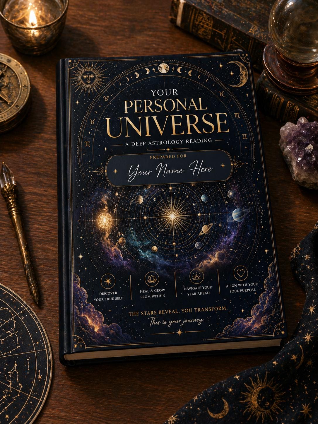 Personalized Astrology Birth Chart Reading Book: Natal Chart Analysis ...