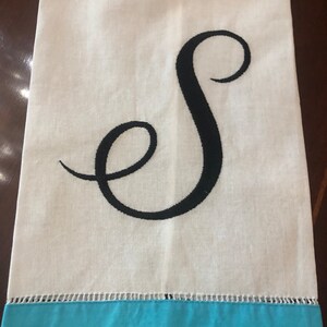 Monogram tea towels