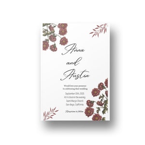 Biglietto di nozze e RSVP personalizzato, invito di matrimonio minimalista stampabile, invito formale modificabile, design moderno, un buon inizio.