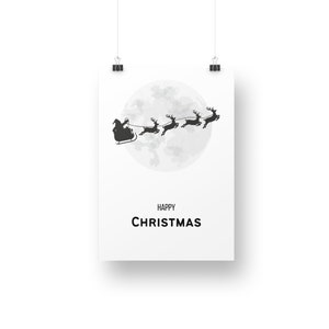 Merry & Happy Christmas Karte | Druckbare digitale Karte | Bearbeitbare hübsche Design-| Liebe und süßes Geschenk | Ein perfekter Start zum Happy Day |