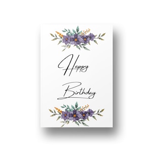 Tarjeta de cumpleaños personalizada, invitación de cumpleaños minimalista imprimible, invitación formal editable, diseño moderno, un día feliz. Niño afortunado.