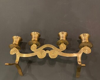 Vintage brass candlestick holder