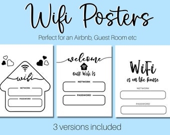 Be Our Guest Wifi Sign Wifi Password Sign Wifi Printables - Etsy