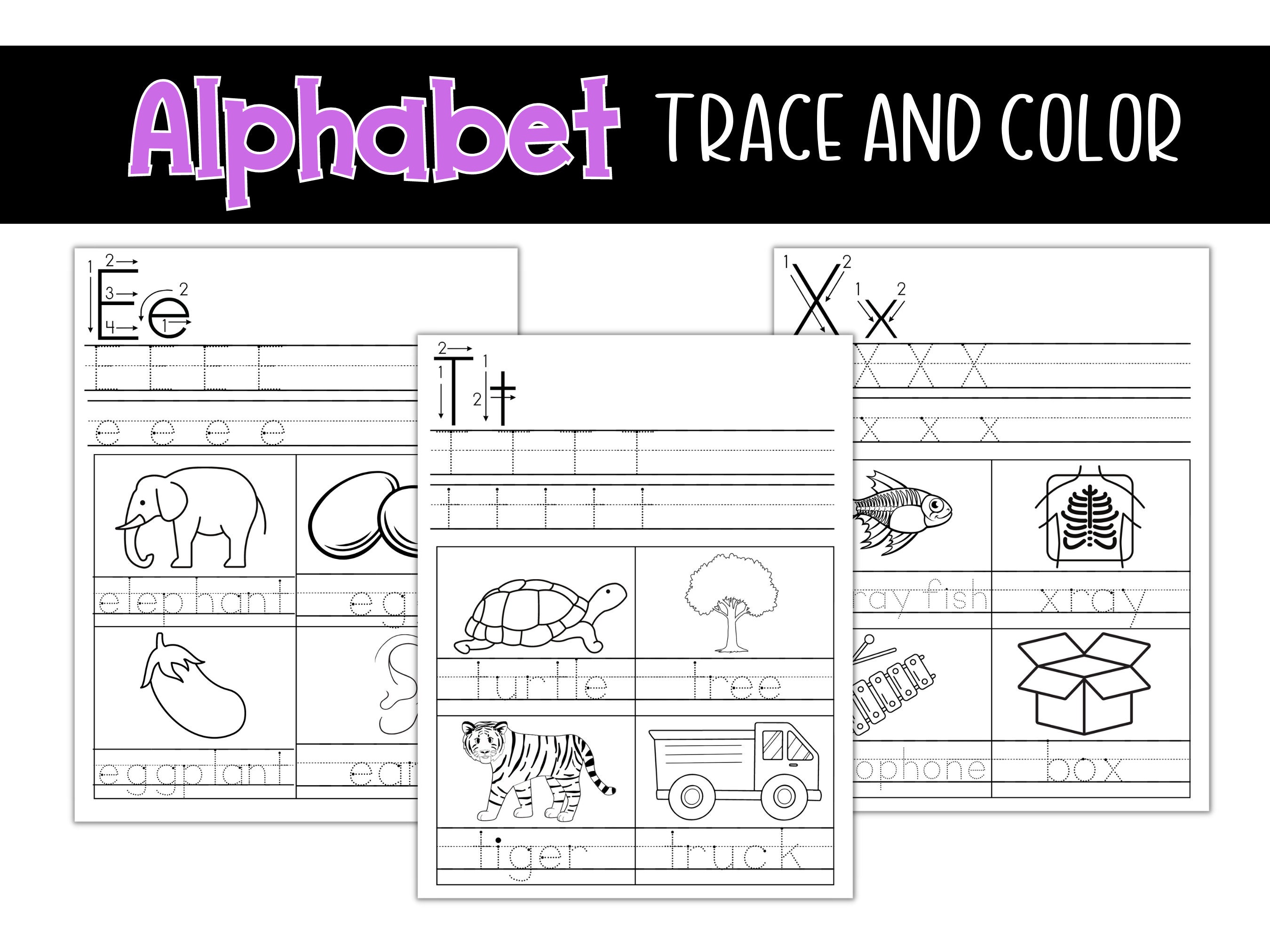 Alphabet Tracing, Tracing Letters, ABC, Alphabet, Preschool Activities ...