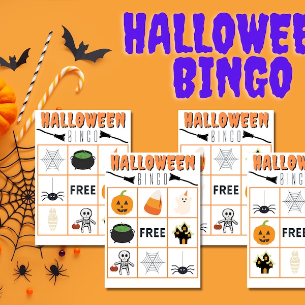 Halloween Bingo, Halloween Games, Halloween Activities, Halloween Party, Kindergarten, Preschool, Pre-K, Halloween Classroom Party