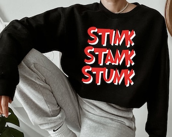 Stink Stank Stunk Shirt, Xmas Party Shirt, Christmas Movie Shirt, Christmas Grinch T-Shirt, Grinch For Toddler Shirt, Christmas long sleeve