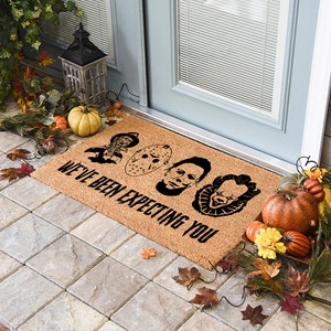 We've Been Expecting You Doormat,Horror Characters, Horror Doormat, Halloween Doormat, Housewarming Gift, Welcome Mat, Closing Gift