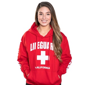 Personalized Life Guard Hoodies choose Your Own CITY or BEACH 