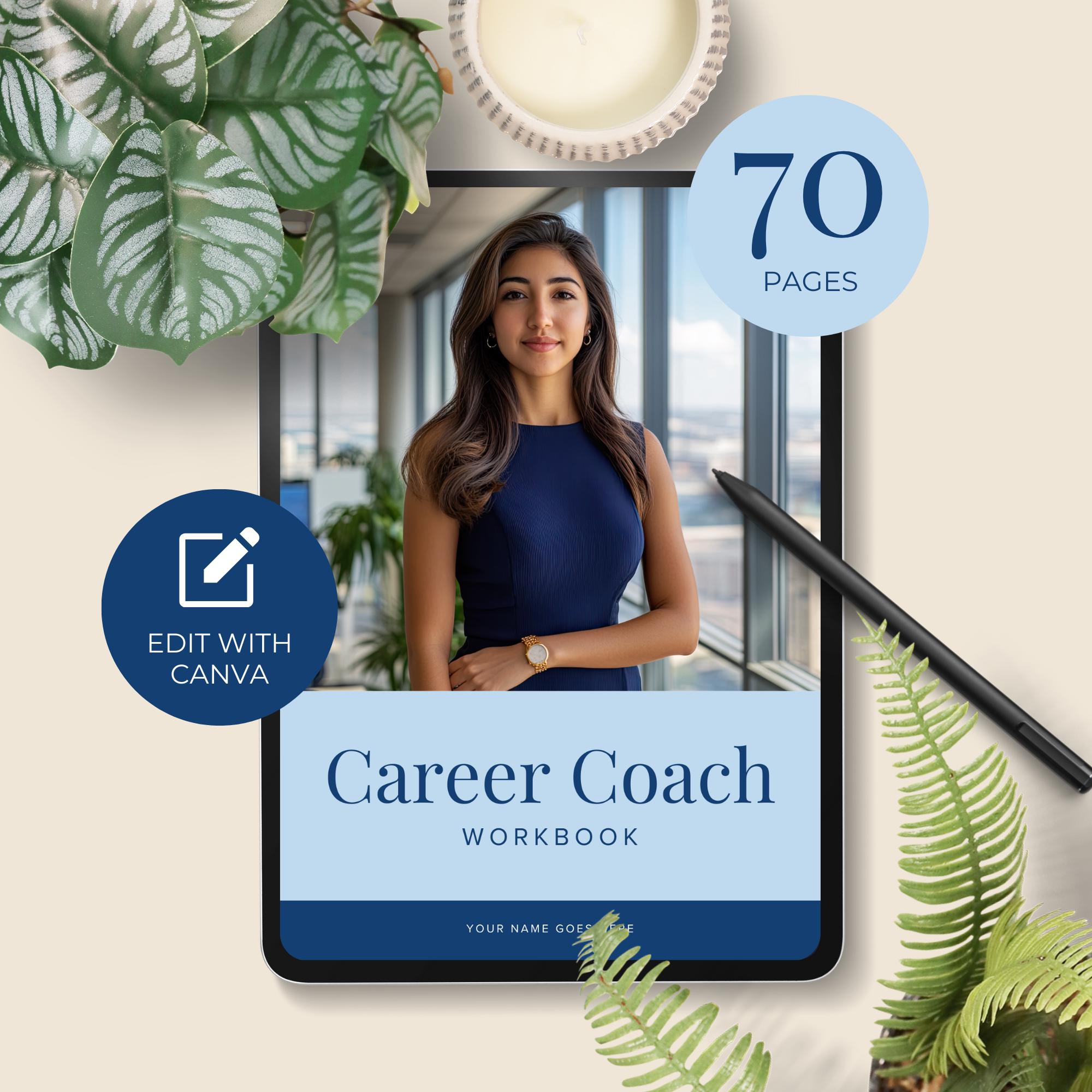 Meta Coaching Workbook Career Coach Workbook Digital Coaching Tools Editable Canva Templates ...