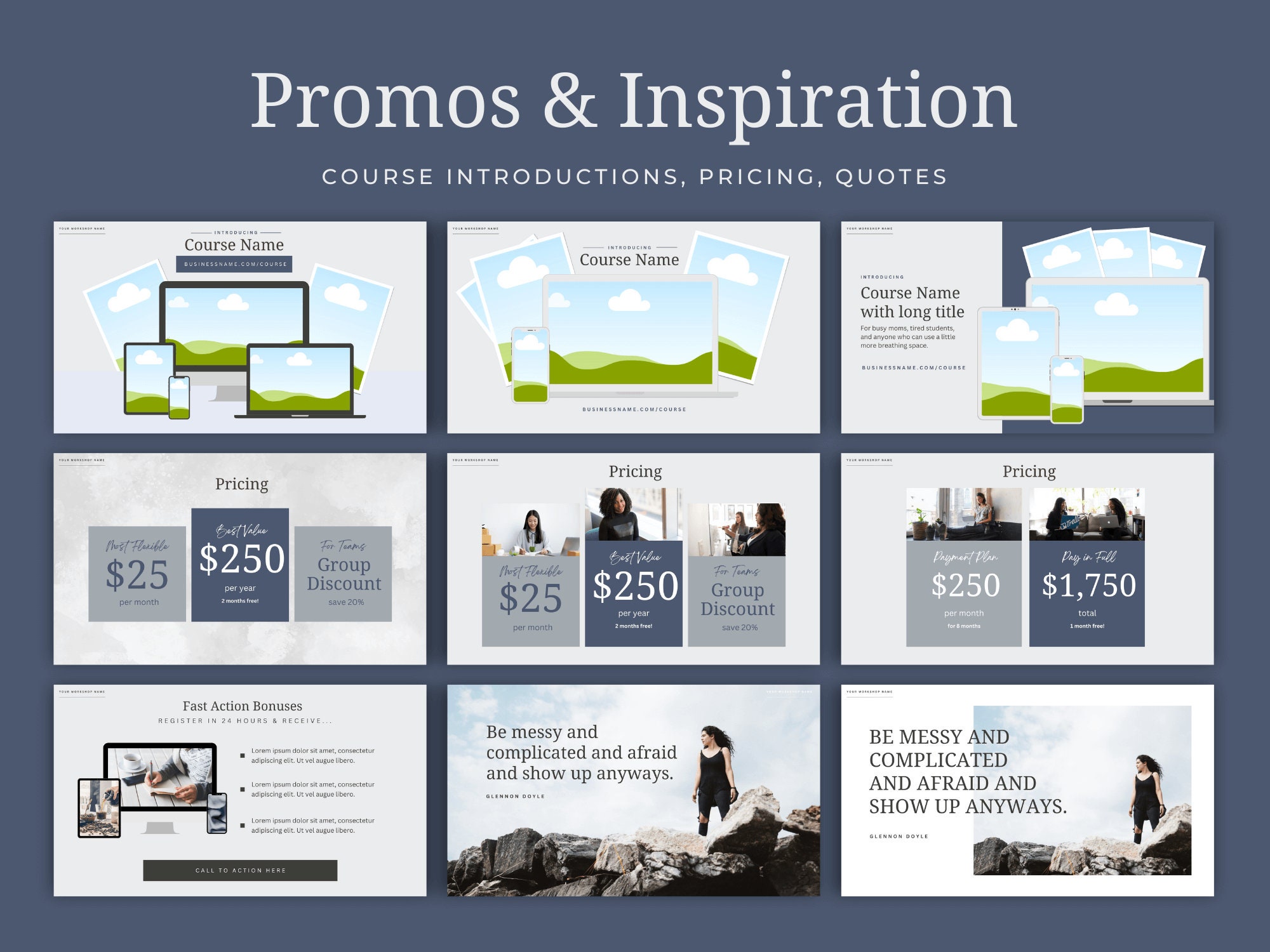 Course End Slide Masterclass Canva Template, INSTANT DOWNLOAD, Webinar Slides ...