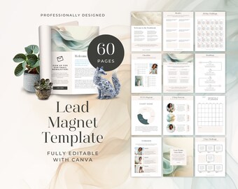 Plantilla de imán de clientes potenciales de Canva, DESCARGA DIGITAL INSTANTÁNEA, Generador de clientes potenciales, Libro de trabajo, Libro electrónico, Regalo, Hoja de trabajo, Opt-In, Neutral, Boutique, Lujo