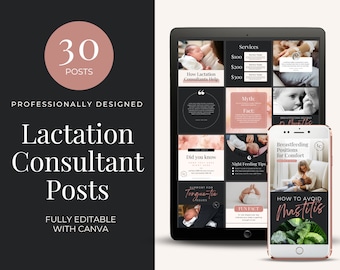 Lactation Consultant Post Birth Workers Childbirth Services Ig Post Doula Instagram Templates Doula Social Media Post Canva Templates