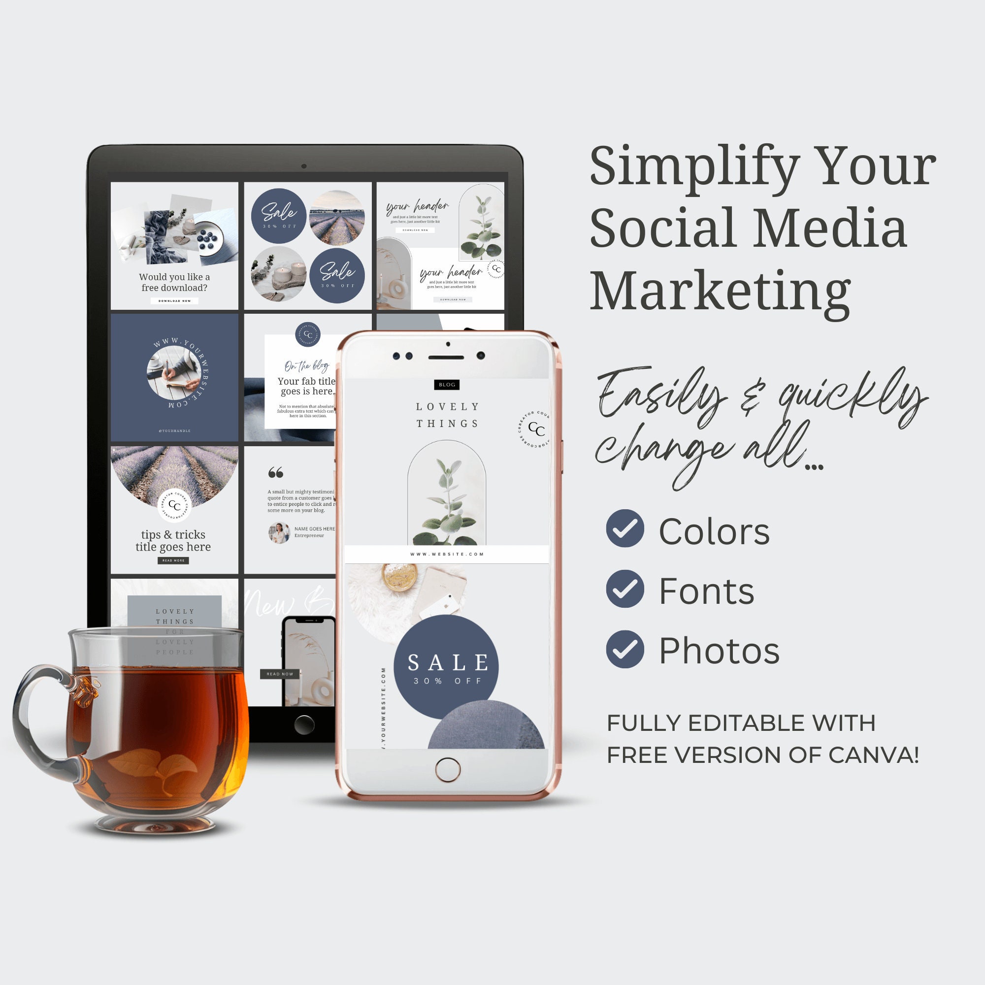 Coach Instagram Canva Template, Course Creator Instagram, INSTANT ...