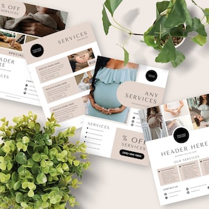 Doula Templates Editable Canva Flyer Template Postpartum Doula Handout Birth Doula Brochure Doula Marketing Birth Worker Lactation Template
