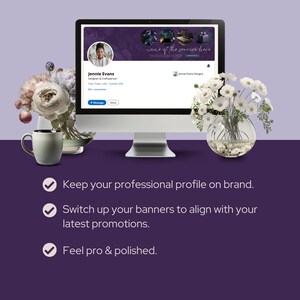 Coach LinkedIn Canva Editable Template Course Creator Profile Personal Branding Professional Linkedin Banner Cover Online Entrepreneur
