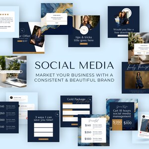 Virtual Assistant Bundle, VA Starter Kit, Editable Canva Template ...