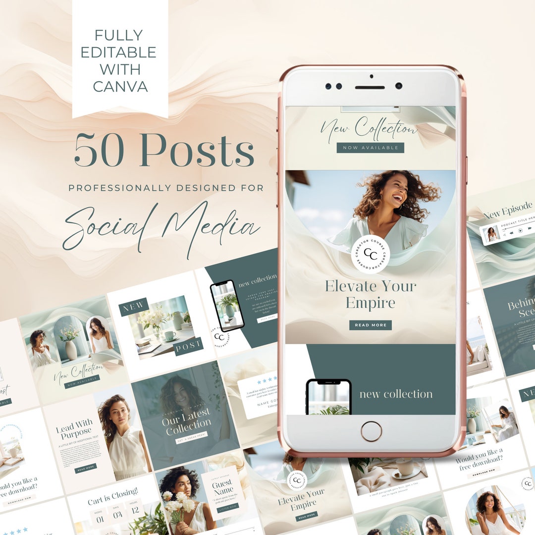 Coach Instagram Canva Template, Course Creator Insta, INSTANT DIGITAL ...