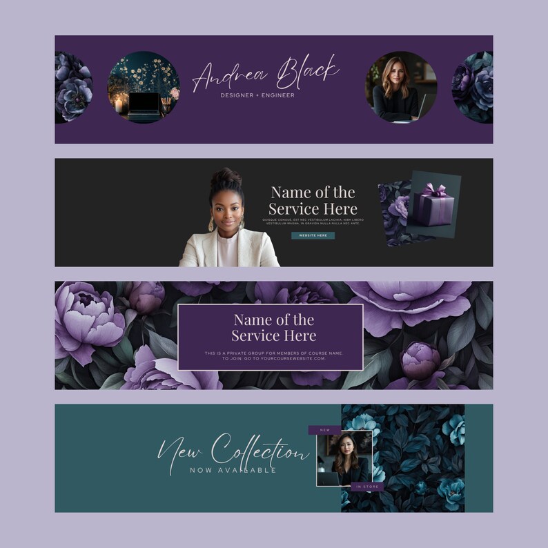 Coach LinkedIn Canva Editable Template Course Creator Profile Personal Branding Professional Linkedin Banner Cover Online Entrepreneur