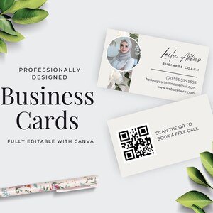 Freelancer Business Card Coach Corso Creatore Modello Canva Modificabile Marketing Stampabile Biglietto Grafico Copywriter Piccola Impresa
