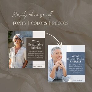 Instagram Carousel Templates for Menopause Coaches Hormone Social Media Womens Health Canva Templates Nutrition Instagram Wellness Coach