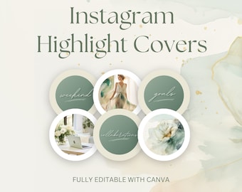 Portadas destacadas de Instagram, DESCARGA DIGITAL INSTANTÁNEA, Iconos destacados de la historia de Instagram, Aspectos destacados de Ig estéticos, Iconos de la historia de Ig de acuarela