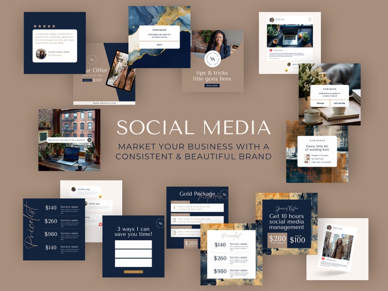 Virtual Assistant Bundle, VA Starter Kit, Editable Canva Template ...