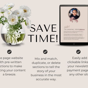 Canva Website Template for Doulas One Page Website Template Birth Doula Website Design Landing Page Postpartum Doula Lactation Consultant