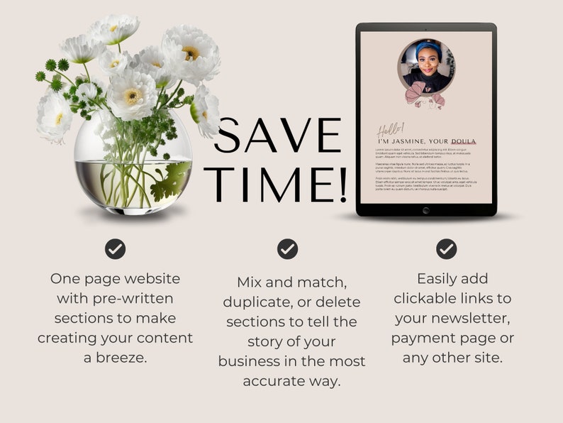 Canva Website Template for Doulas One Page Website Template Birth Doula Website Design Landing Page Postpartum Doula Lactation Consultant