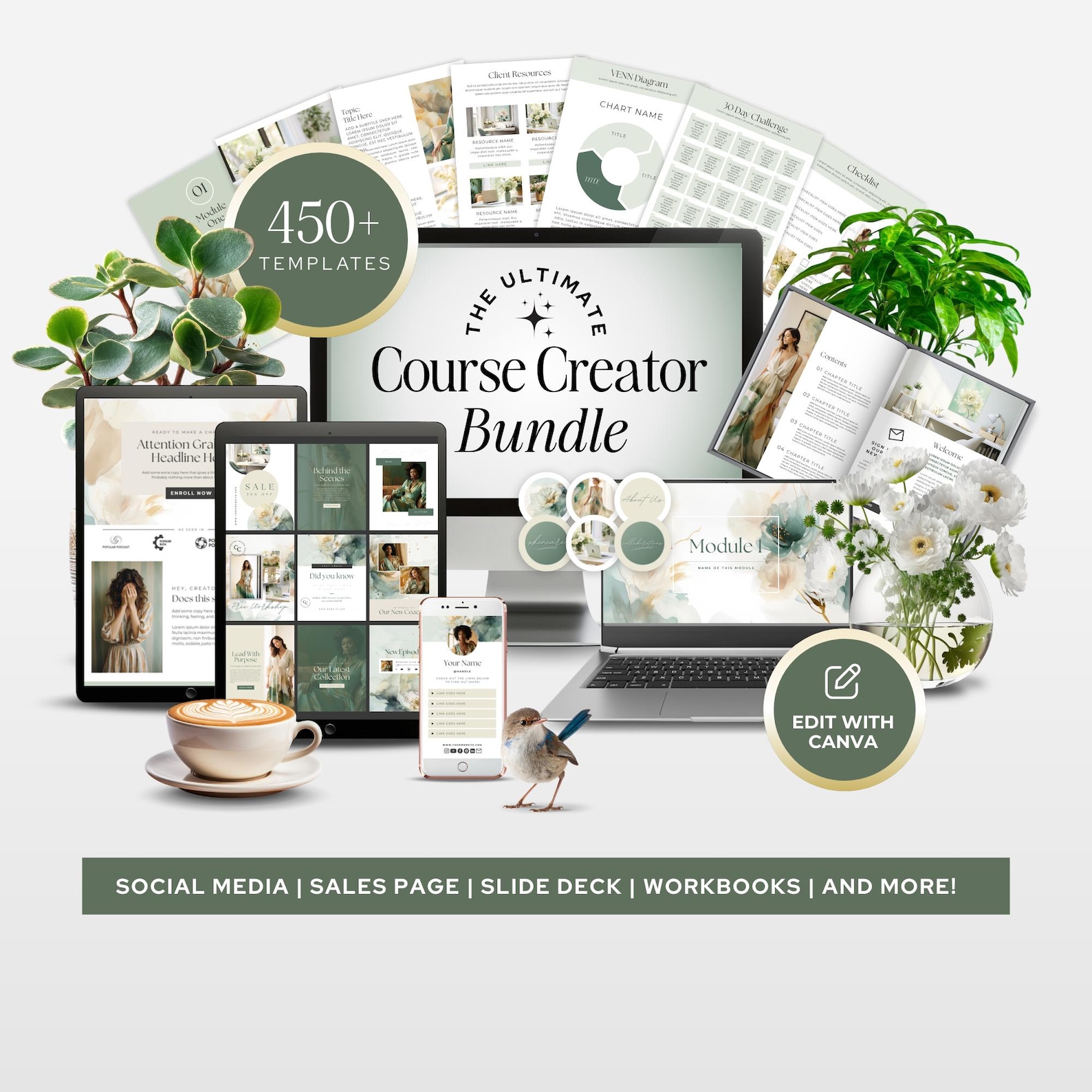 Done for You Course Creator Bundle, Canva Template, Course Creator ...