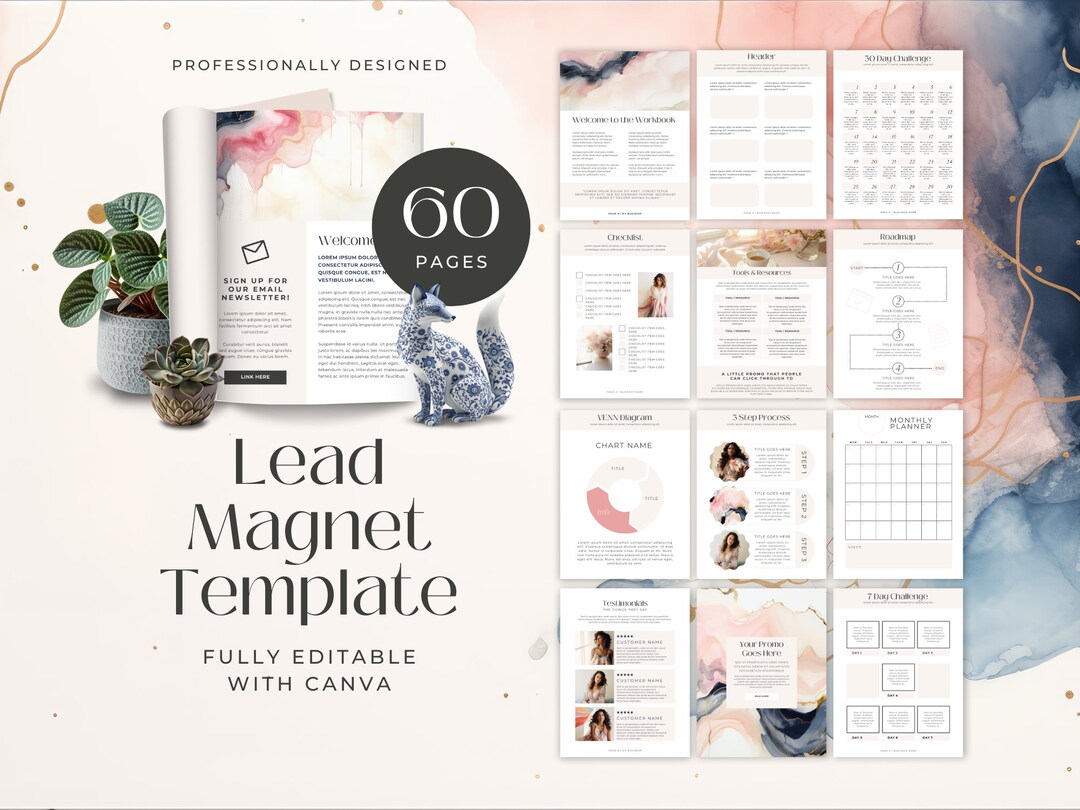 Lead Magnet Canva Template, INSTANT DIGITAL DOWNLOAD, Lead Generator ...