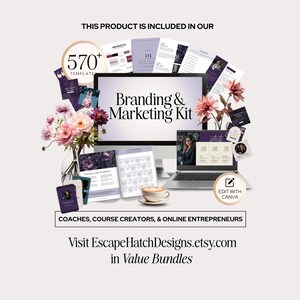 Coach LinkedIn Canva Editable Template Course Creator Profile Personal Branding Professional Linkedin Banner Cover Online Entrepreneur image 7