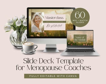 Webinar Slide Deck Menopause Coaches Canva Presentation Template Slides Coaching Decks Editable Service Provider Sales Funnel Wellness
