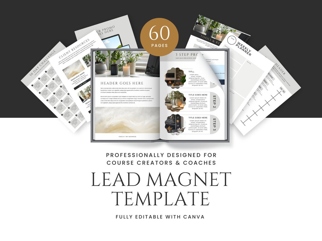 Lead Magnet Canva Template Coaching Guide Book Life Coach Lead ...