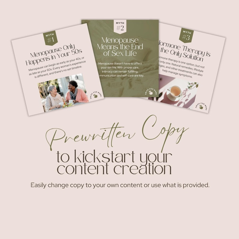 Instagram Carousel Templates for Menopause Coaches Hormone Social Media Womens Health Canva Nutrition Wellness Coach Naturopath HRT