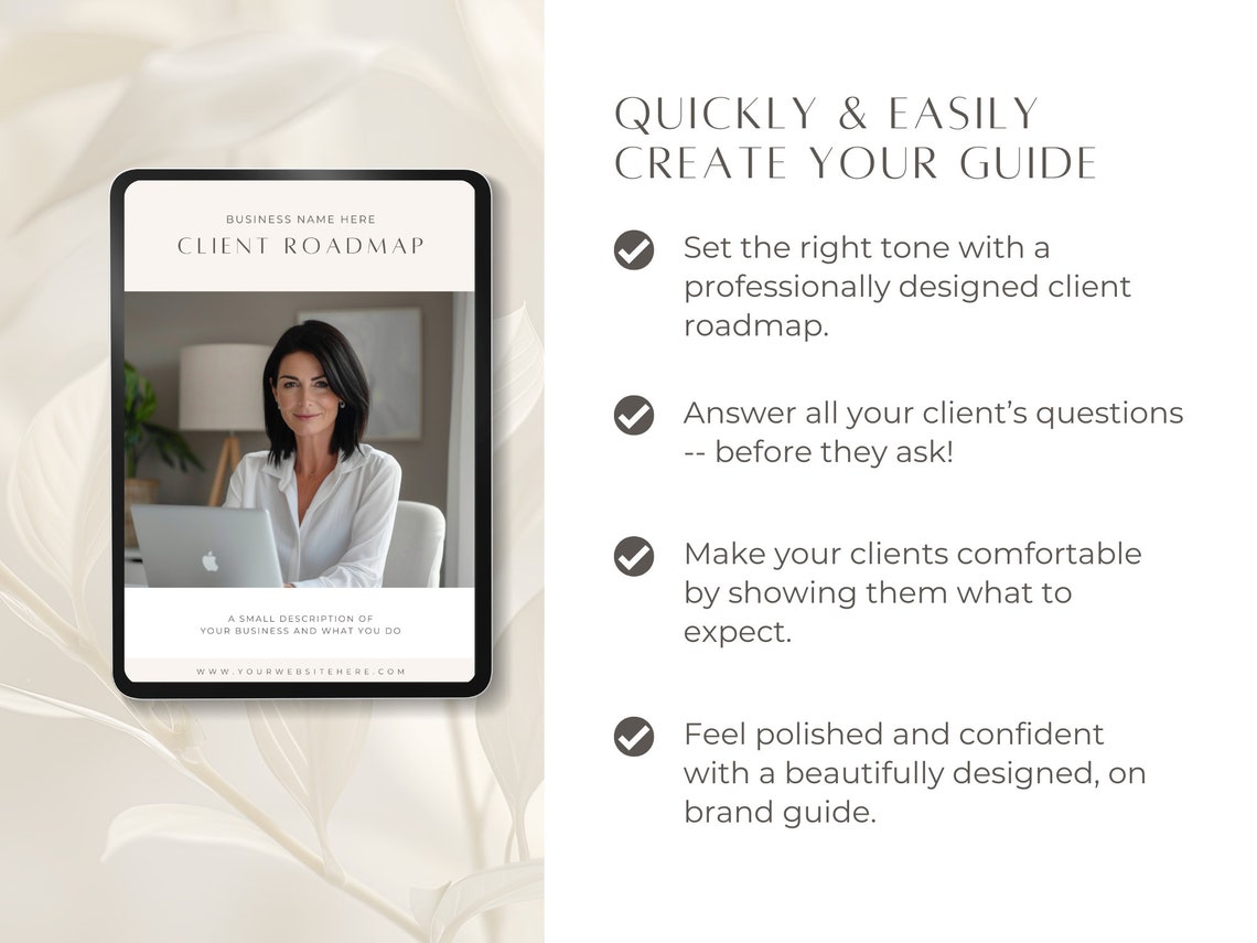 Virtual Assistant Client Guide Virtual Assistant Client Roadmap Canva Template Onboarding Guide Client ...