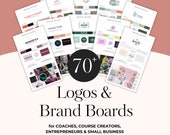 Logo Designs Canva Templates Branding Guidelines Branding Template Instant Download Branding Package Style Boards Mood Boards Brand Identity