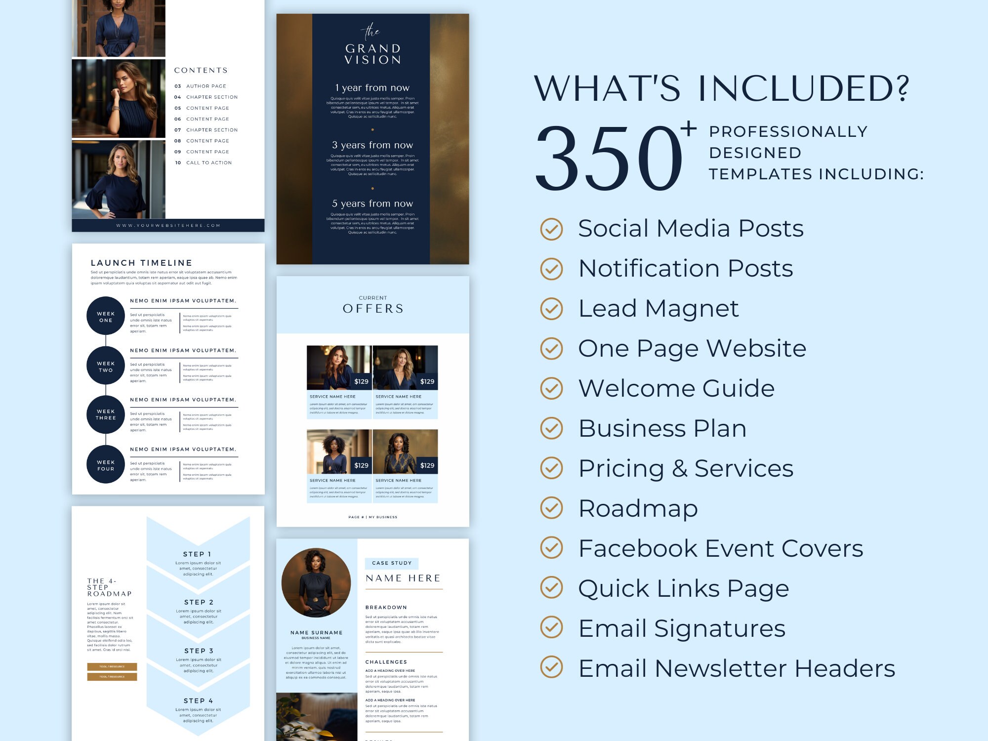 Virtual Assistant Bundle, VA Starter Kit, Editable Canva Template ...