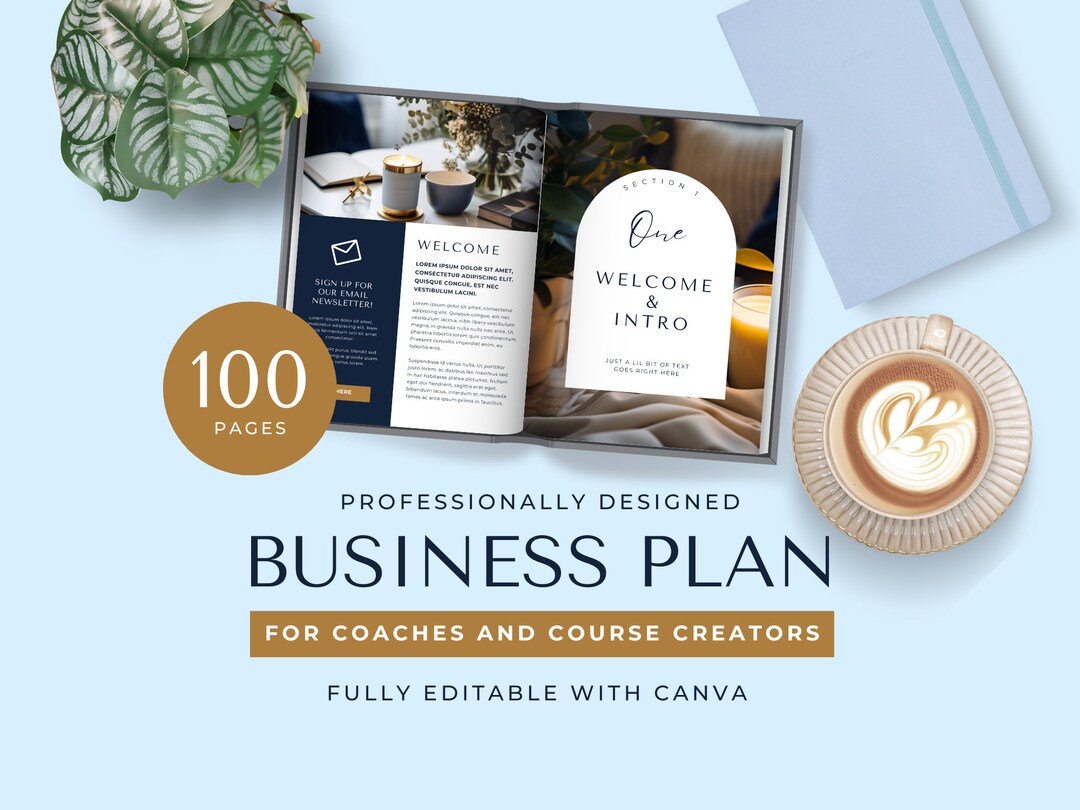 Course Creator Business Plan Small Business Plan Template Coaching ...