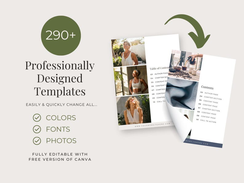 Menopause Coach Bundle, Womens Wellness, Hormonal Health, Editable Canva Template, Social Media Kit, Done-for-you e-book, 1 Page Website