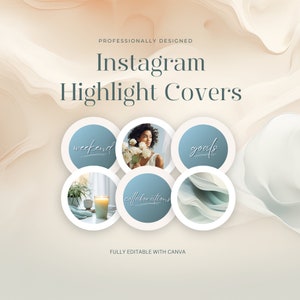 Instagram Highlight Covers, INSTANT DIGITAL DOWNLOAD, Instagram Story Highlight Icons, Aesthetic Ig Highlights, Neutral Instagram Story Icon
