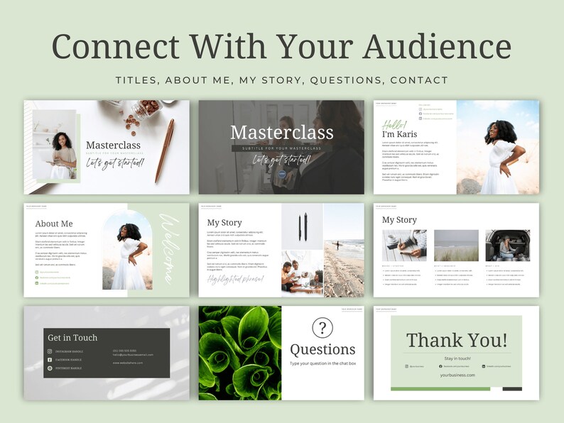 Masterclass Canva Template, INSTANT DOWNLOAD, Webinar Slides ...