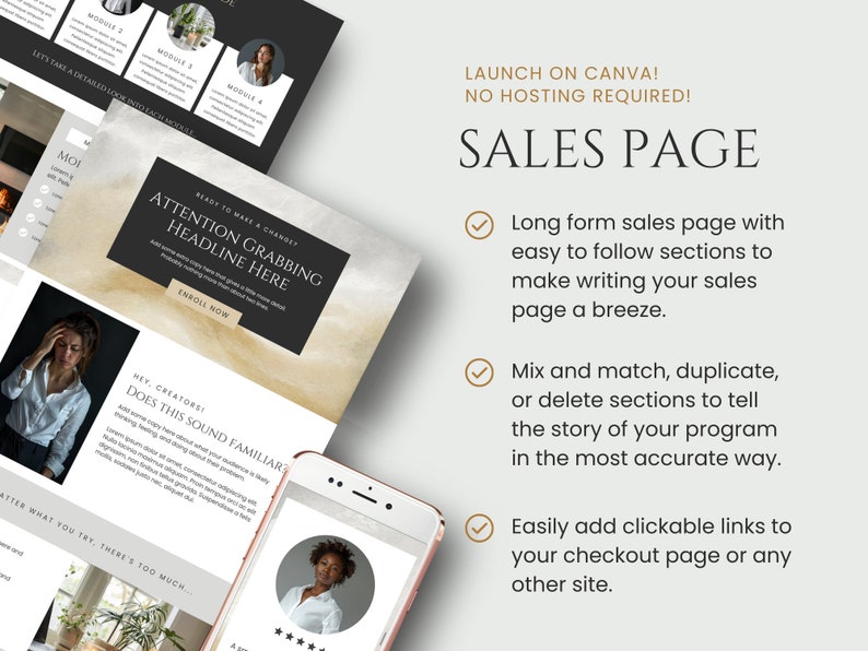 Course Creator Canva Templates Course Social Posts Course Workbook ...
