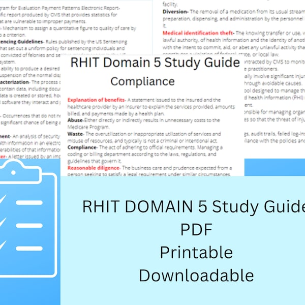 Rhit Study Prep Etsy