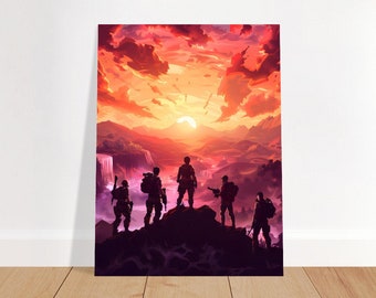 Epic Battle Royale Victory Poster - Ultimate Victory Art Print
